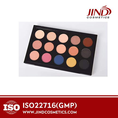 Private Label Make Up Cosmetics15 Color Pressed Glitter Eyeshadow Palette with White Box